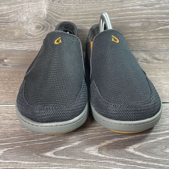 Olukai Nohea Mesh Mens Size 9/EU 42 Dark Shadow Slip On Collapsible Heel Sneaker - Picture 2 of 12